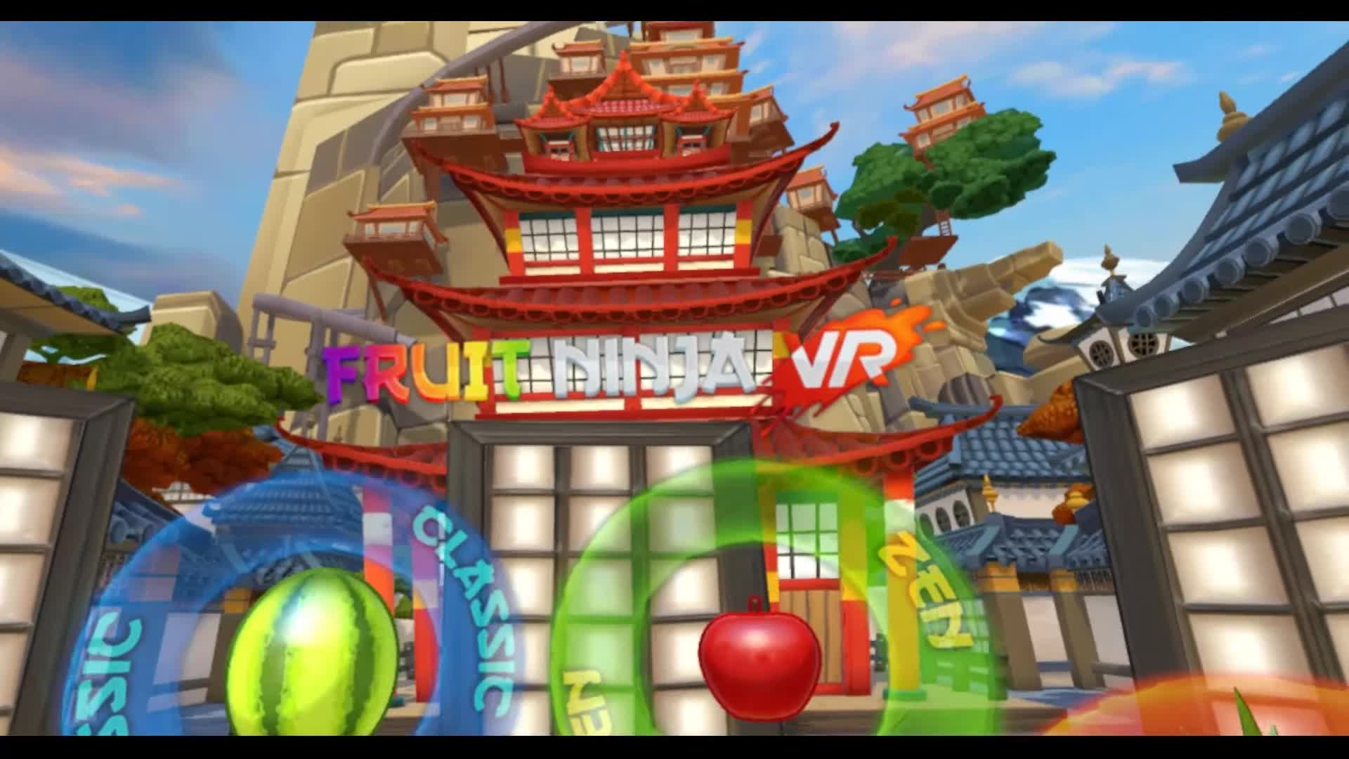 Fruit Ninja VR Game Play