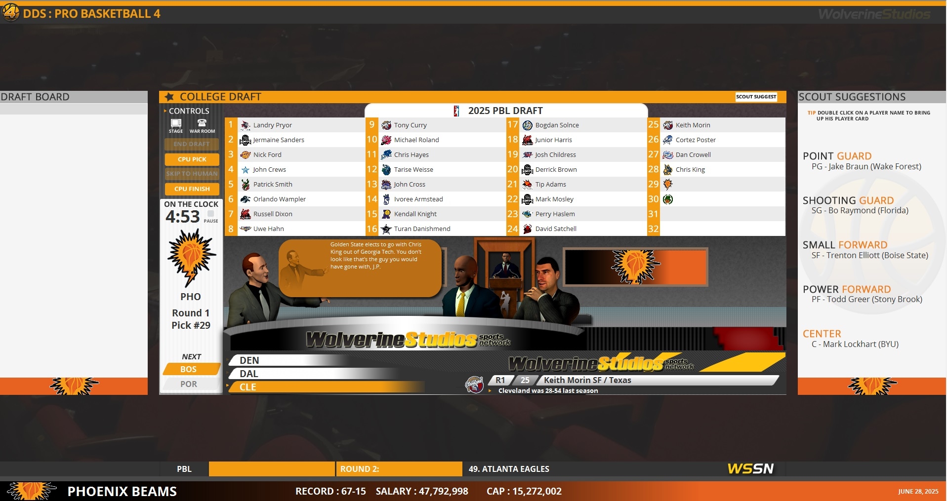 Draft Day Sports Pro Basketball 4 Screenshot 4