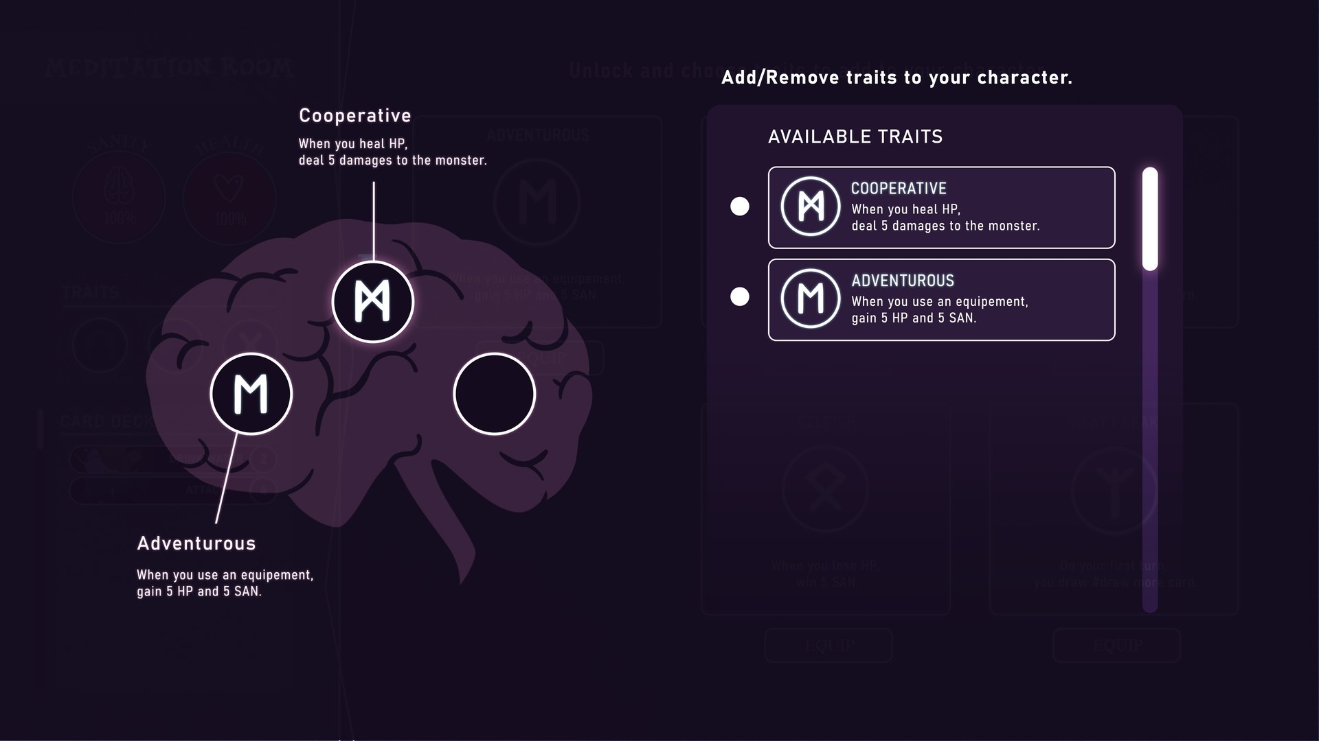 Neurodeck: Psychological Deckbuilder Screenshot 3