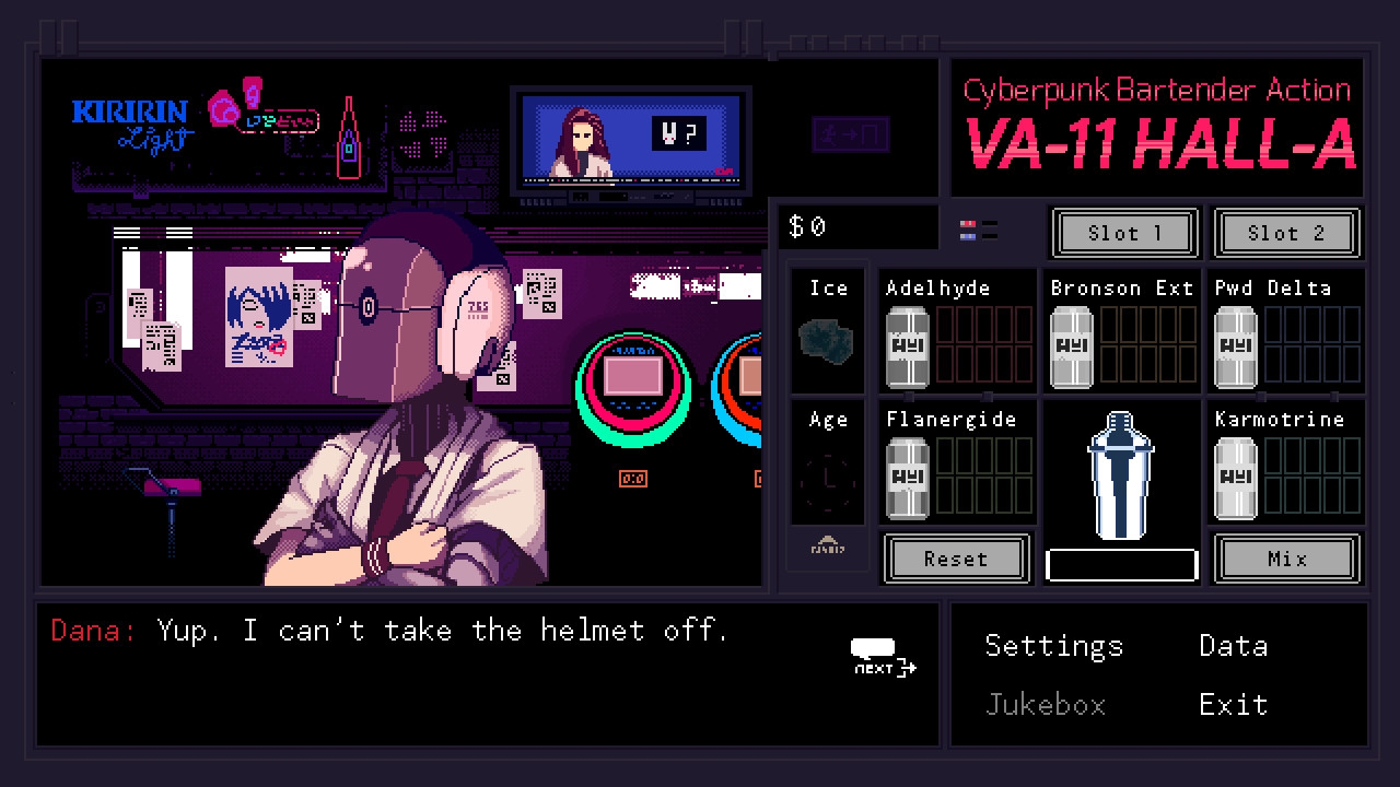 VA-11 Hall-A: Cyberpunk Bartender Action Screenshot 6