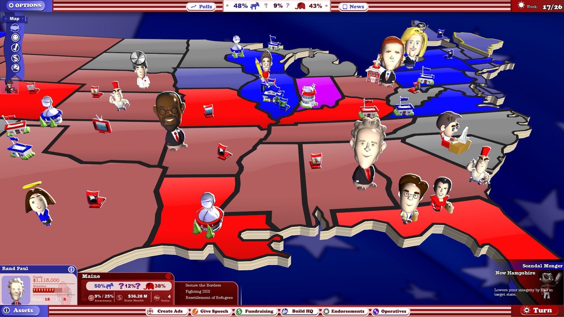 The Political Machine 2016 Screenshot 2