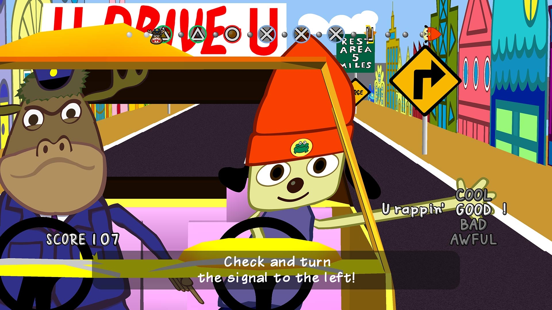 PaRappa The Rapper: Remastered Screenshot 2
