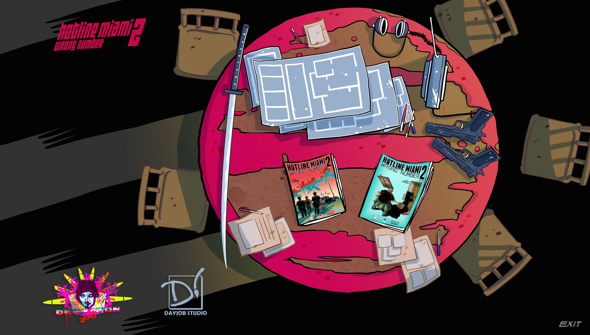 Hotline Miami 2: Wrong Number Digital Comic Screenshot 3