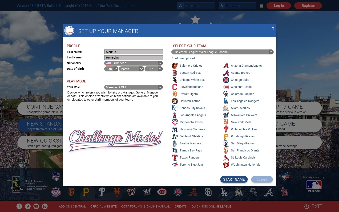 Out of the Park Baseball 18 Screenshot 2