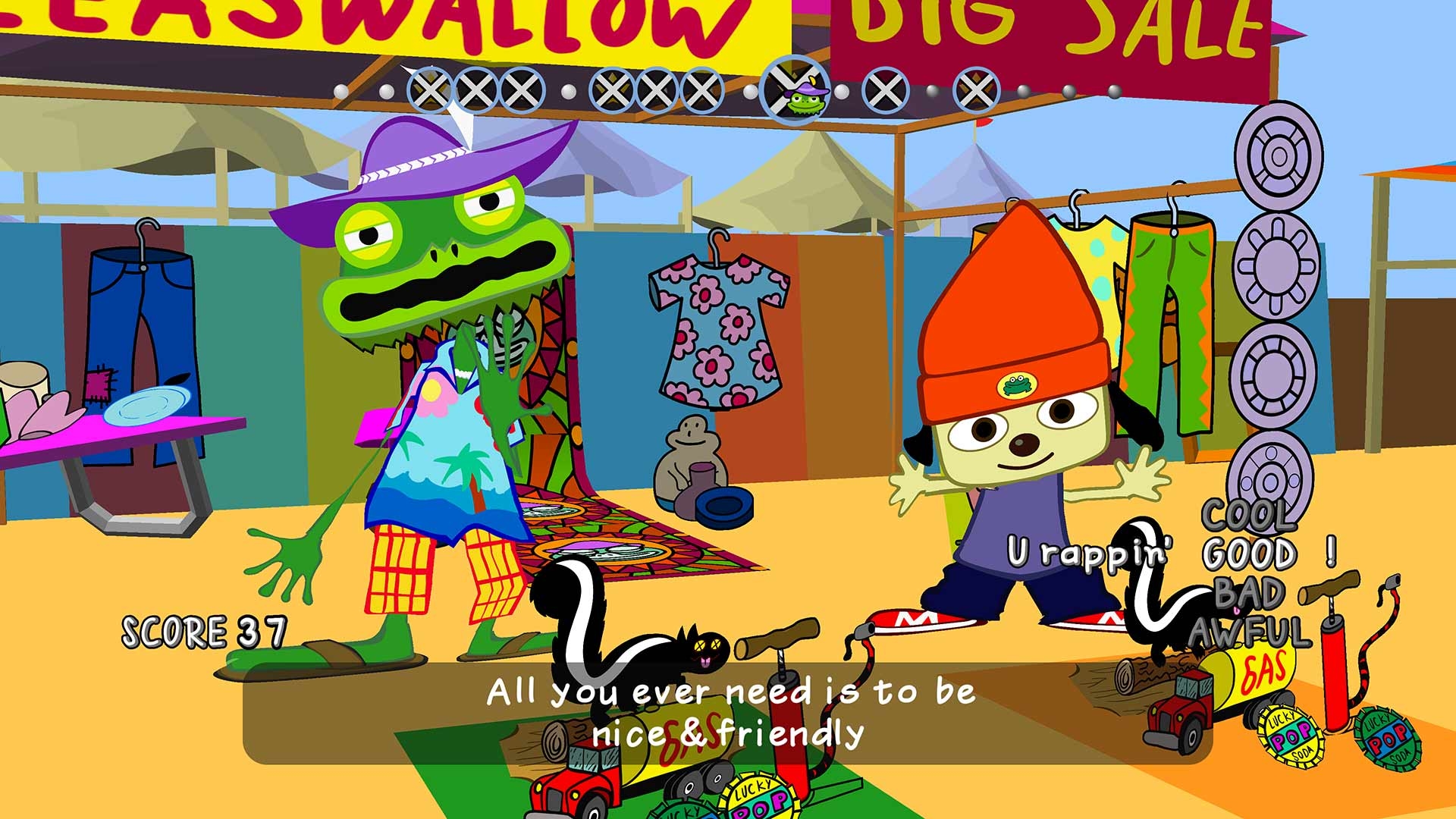 PaRappa The Rapper: Remastered Screenshot 3