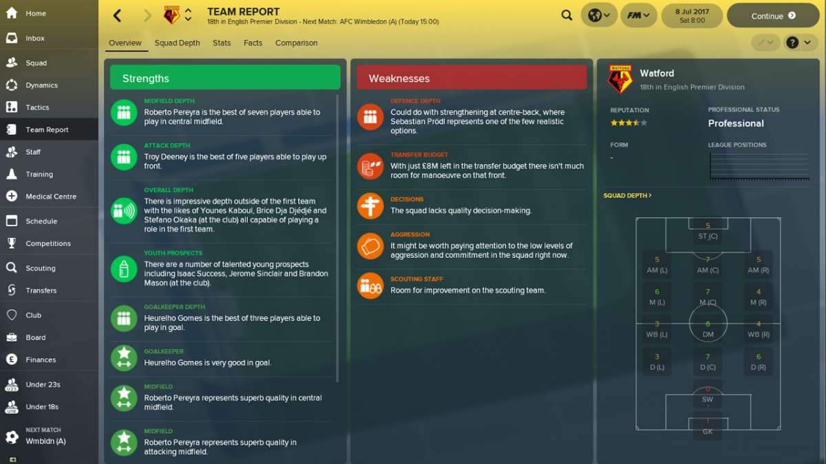 Football Manager 2018 Screenshot 5