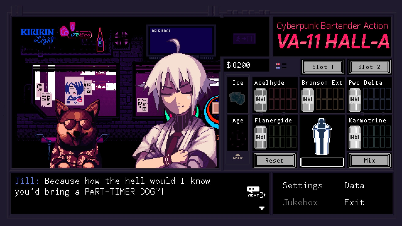 VA-11 Hall-A: Cyberpunk Bartender Action Screenshot 3