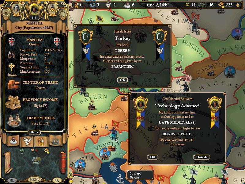 Europa Universalis II Screenshot 5