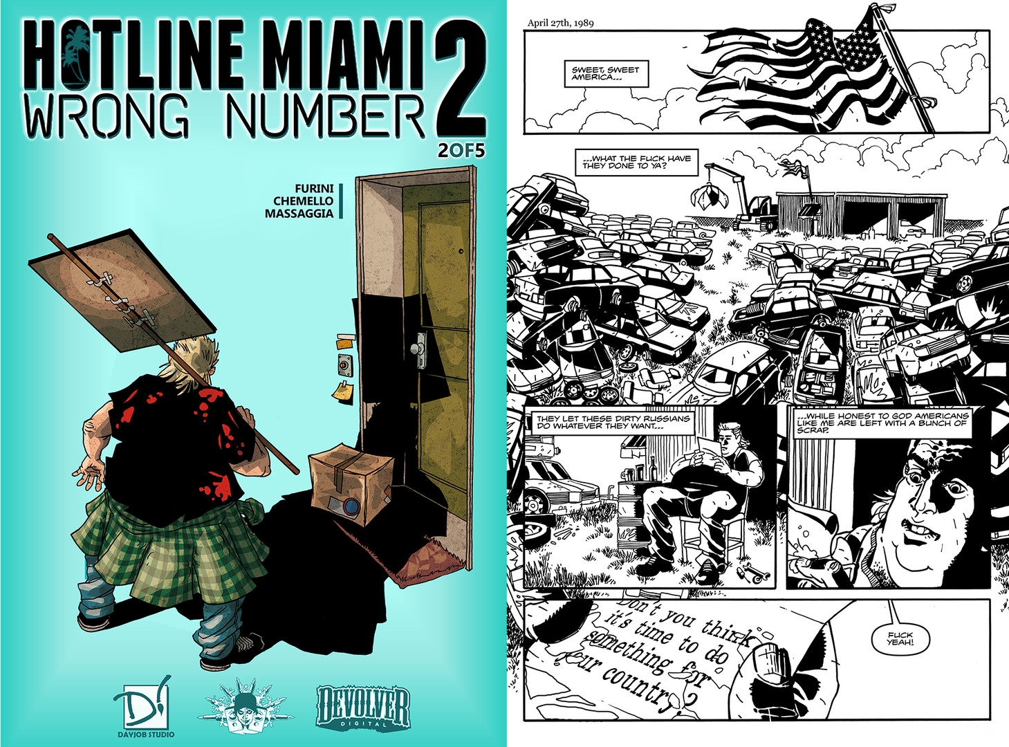 Hotline Miami 2: Wrong Number Digital Comic Screenshot 4