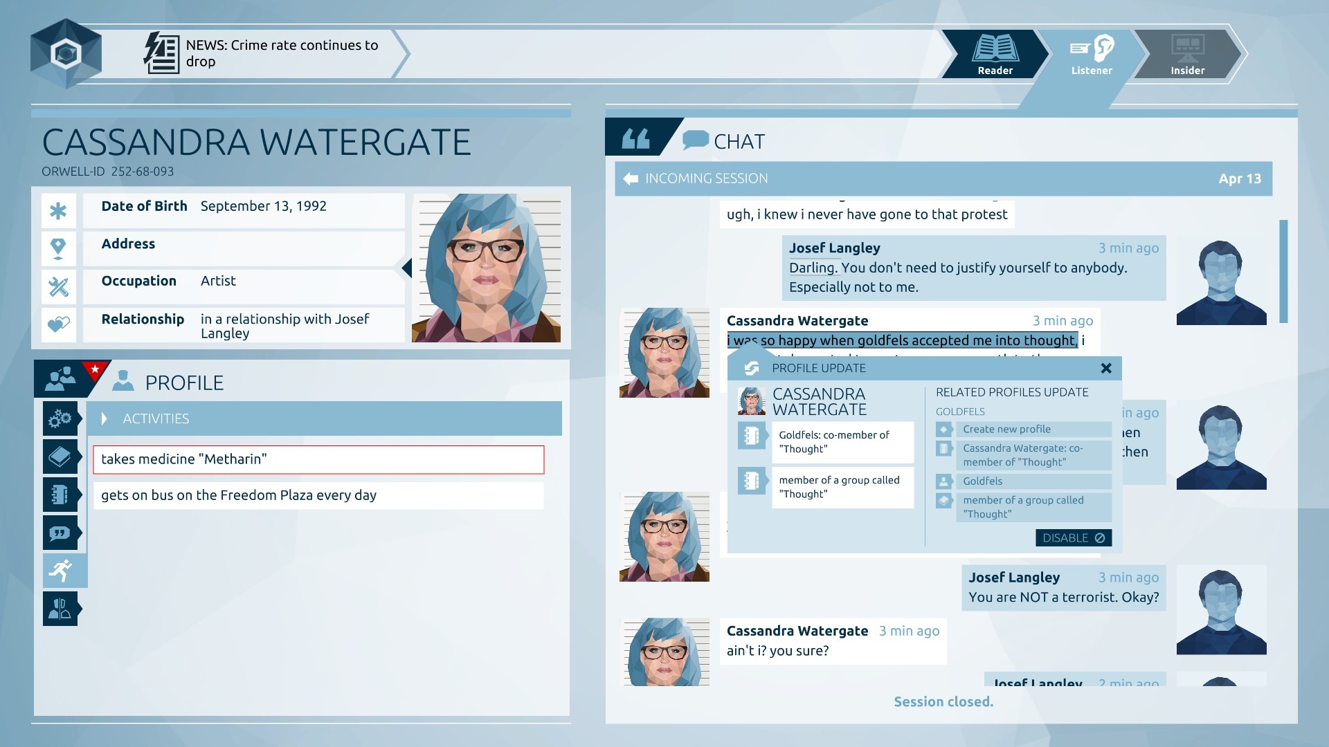 Orwell: Keeping an Eye On You Screenshot 6