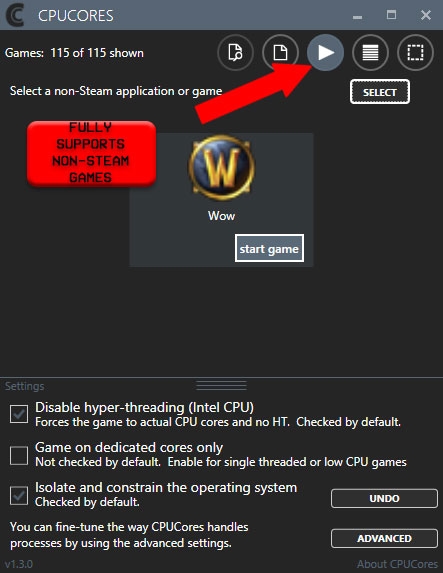 CPUCores :: Maximize Your FPS Screenshot 6