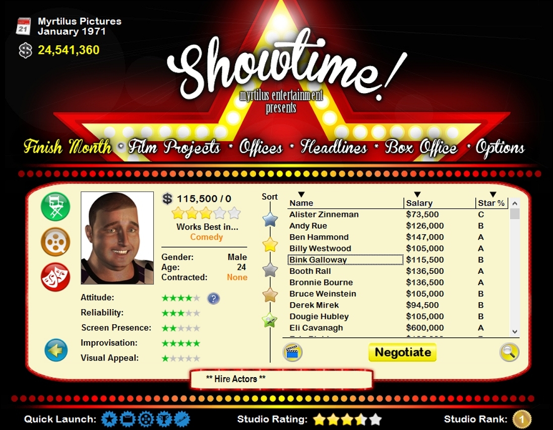 Showtime! Screenshot 2