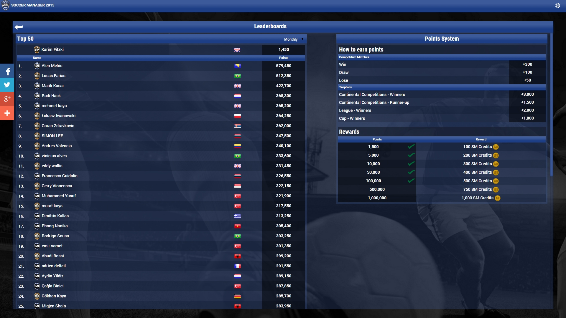 Soccer Manager 2015