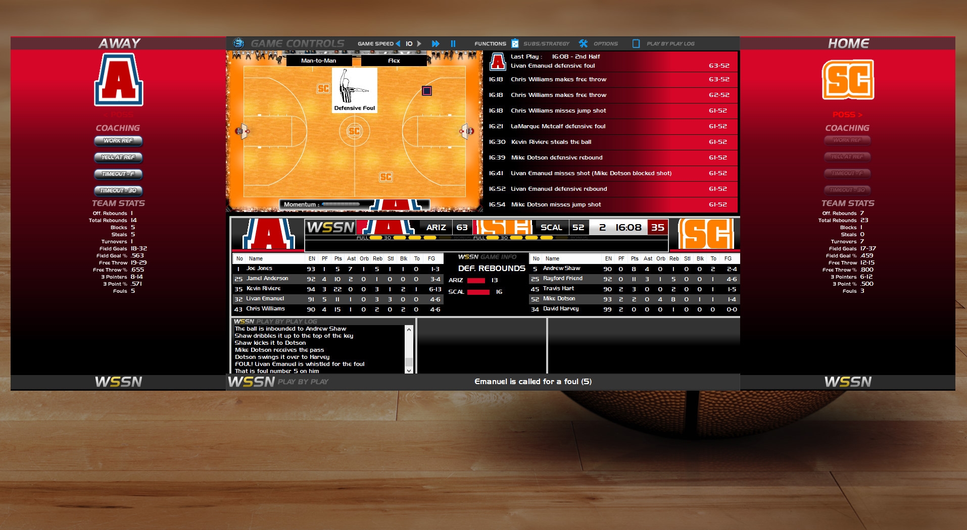 Draft Day Sports College Basketball 3 Screenshot 5