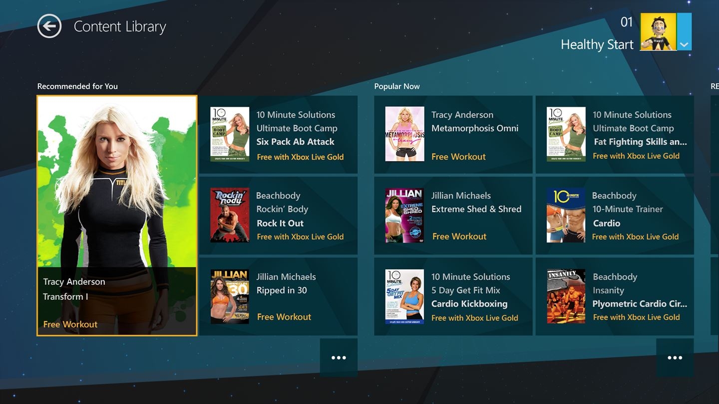 Xbox Fitness Screenshot 3