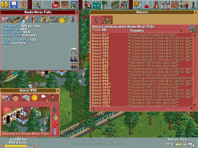 RollerCoaster Tycoon Screenshot 2