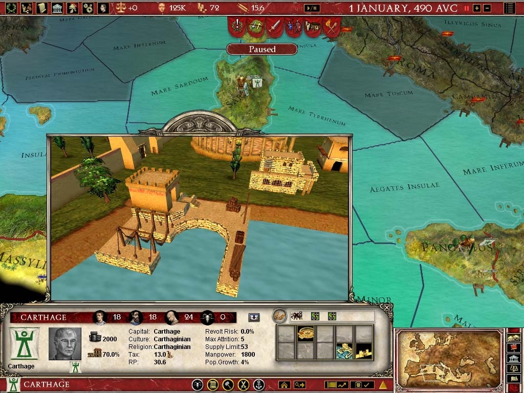 Europa Universalis: Rome - Gold Edition Screenshot 4